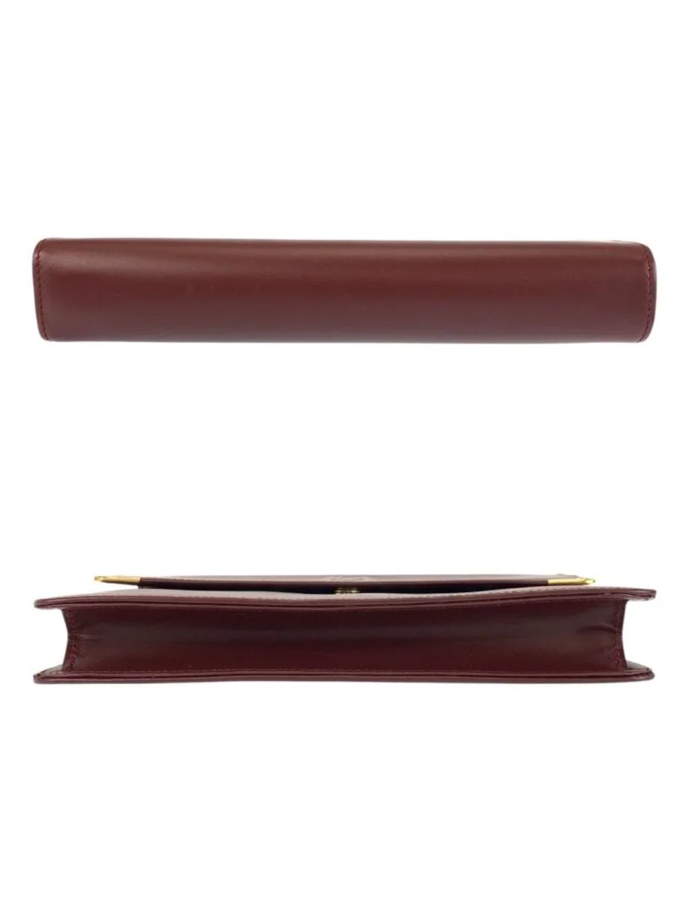 Cartier Must Clutch Leather Gold